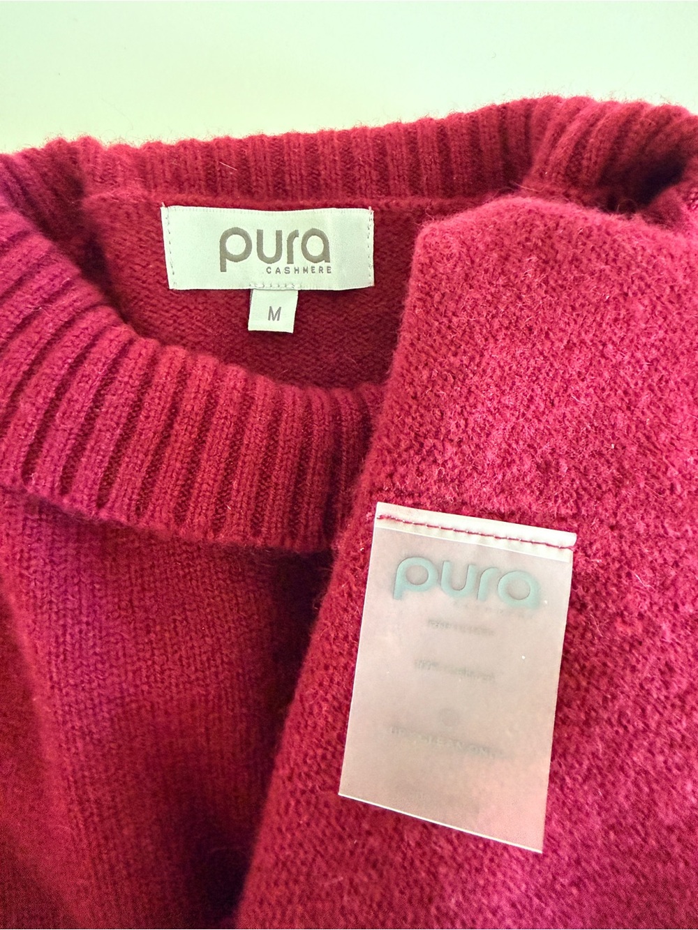 Pura Mock Neck Sweater - Raspberry - Picture 8 of 15